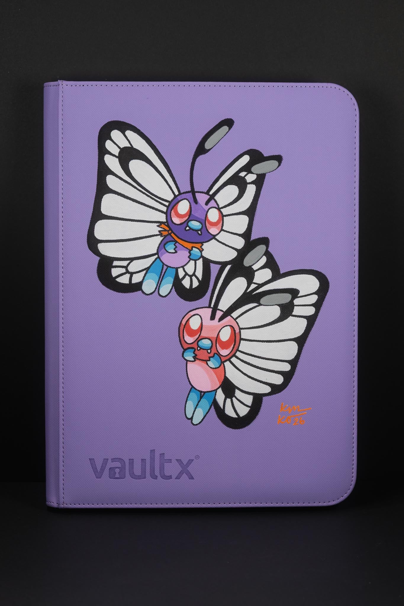 Ash's Butterfree Hand-Painted Vault X (9 pocket, side loading)
